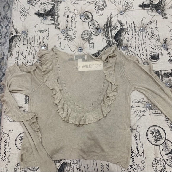 WILDFOX Camilla Ruffled Sweater - Picture 4 of 6